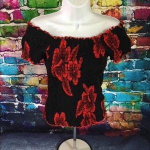 Favant Ribbed Hawaiian Stretch Top One Size